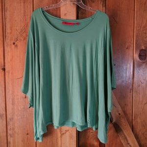 QVC bella gray by Lisa Rinna Green Top Size L
